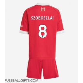 Liverpool Dominik Szoboszlai #8 Fußballbekleidung Heimtrikot Kinder 2025-26 Kurzarm (+ kurze hosen)